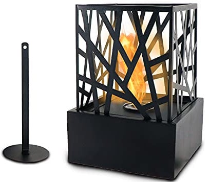 Activa Luxury Garden Calida Cheminée de table au bioéthanol Feu de table éthanol pour intérieur et extérieur Cheminée de table pour salon balcon terrasse avec extincteur de flamme inclus