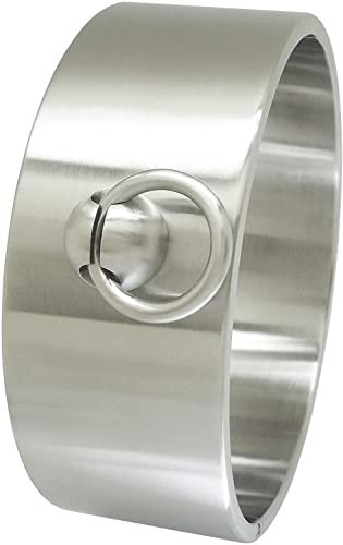 Schwerer abschließbarer Sklavenhalsband-Halsband aus Edelstahl (Diameter 120mm)