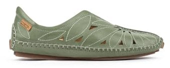 Pikolinos Mokassins in Leder Jerez für Frauen Farbe Mint Green