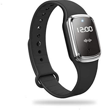 Feloyal Mückenschutz-Armbänder, Wiederaufladbare USB-Ultraschall-Wasserdichte Anti-Mücken-Uhr für Drinnen und Draußen, Geeignet für Erwachsene und Kinder (Schwarz)