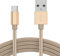 KP TECHNOLOGY Charging Cable For Samsung Galaxy M13 / Galaxy M23 5G / Galaxy M33 5G / Galaxy M53 5G Nylon Braided Charging Cable [6.6ft/2m] USB C to USB A 3.0 (TYPE C CHARGING CABLE) (GOLD)