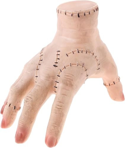 AYNKH Thing Hand Wednesday Family Addams Hand Actionfigur Anime Handmodell Gruselige Requisiten Dekorationen Geschenk für Fans Lustiges Cosplay