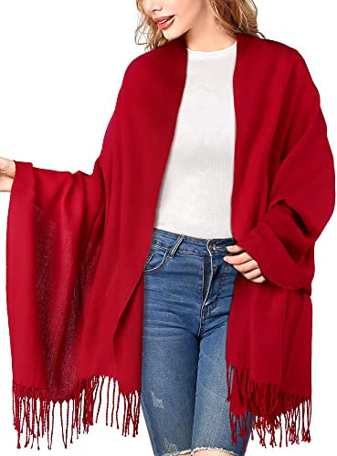 ECOMBOS Scarfs for Women - Pashmina Shawls and Wraps for Evening Dresses Wedding Winter Warm Stoles Large Ladies Scarves