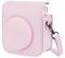 HIUOUIH Housse pour Instax Mini 12 Pochette Appareil Photo Instantané Fujifilm Case Camera Sac de Voyage avec Bandoulière, Rose