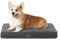 BEDSURE orthopädisches Hundebett mittelgroße Hunde - 89x56x7.6cm Hundekissen flauschig Hundematte waschbar Hundematratze in dunkelgrau für mittelgroße Hunde