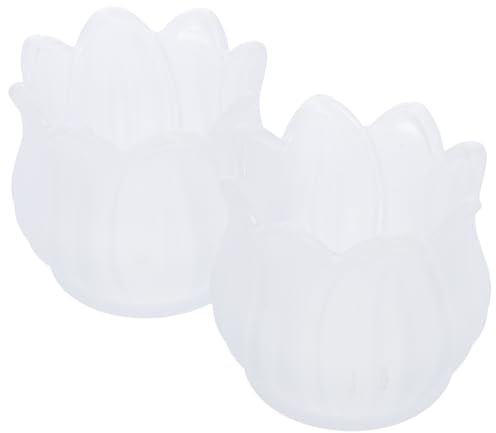 Bougeoir en Verre Tulipe, Photophore en Verre, Transparent Flottantes bougeoir votif Ornements Photophore en Cristal pour Mariage, décoration de Table, Noël