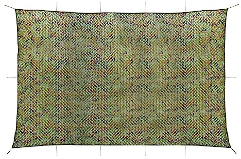 vidaXL Tarnnetz mit Aufbewahrungstasche Flecktarn Bundeswehr Army Military Armee Netz Tarnung Jagd Outdoor Dekonetz Camouflage Camping 6x7m Grün