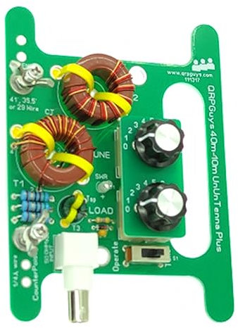 Kahdsvby 1 antena de cable largo ajustable QRPGuys 40M-10M UnUnTenna Plus (producto terminado)