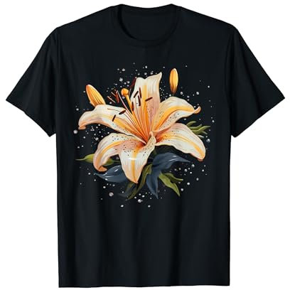 Zerbrochene Lilie mit Lilienblüten T-Shirt