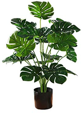 Artificial Bonsai Simulation Banana Tree Simulation Tree Indoor Garden Home Office Decoration Bonsai Potted Plastic Simulation Tree Fake Plant for Home Office (Size : A)