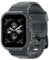 Spigen Rugged Armor Pro Hülle mit Armband Kompatibel mit Apple Watch Serie 9/8/7(45mm) 6/5/SE(44mm) - Dunkel Grau