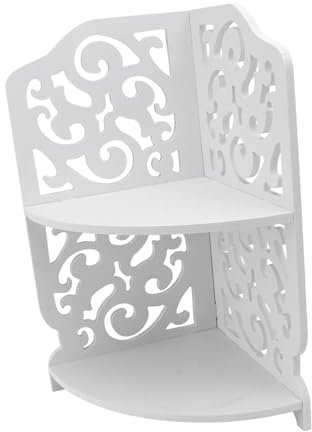 Zerodeko Badezimmerregal Weiß Zwei-Schicht Lagerregal Für Haushaltsbedarf Toilettenständer Mit Modernem Design Platzsparend Und Langlebig