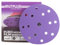 50PCS Purple Film Sandpaper Discs, 6 Inch 15 Hole 150mm Sanding Discs, 1000 Grit Ceramic Abrasives Hook & Loop Wet Dry Film Discs for Car Paint Wood Metal Grinding and Polishing