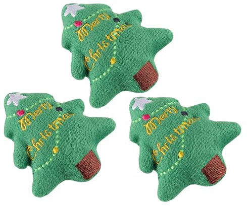 SEWOART 3pezzi Giocattolo Per Gatti Forma Di Albero Di Natale Peluche Giocattolo Interattivo Per Gattini Per La e Gioco Festivo
