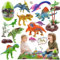 XUNIVERS Dinosaurier Spielzeug mit Aktivität Spielmatte & Aufbewahrungs-Box,Jahre Dinosaurier Figuren Weihnachten Geschenk Kinder Geschenk Junge 3 4 5 6 Jahre Kindergeburtstag Dino Spielzeug