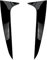 SZDGJ Auto-Außenteile Vertikale Spoilera Heckscheibe Seitenspoiler Canard Splitter Trim Cover Aufkleber, for BMW, for X4 G02 2019 2020 Heckscheibenspoiler