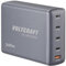 Voltcraft UC-5ACX002 USB Ladestation 240W 1x USB-A, 4X USB-C® USB PD Silber (matt) Innenbereich GaN