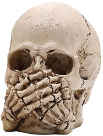 Deojtga Totenkopf-Lampe | Horror Schädel LED Licht Gothic | Gruselige Totenkopf Skulptur LED Schädel Lampe Halloween für Büros Home Party