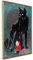 KunstLoft Poster 'Red Riding Hood' 30x45cm | Goldener Bilderrahmen | Full-HD-Druck auf hochwertigem Papier