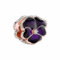 MariaFonte Charm New 2025 Compatibile Tutte Marche Viola del Pensiero Ciondoli Originale Charming Argento 925 Amicizia Mamma Bead Portafortuna Cuore Famiglia Perline Natale Donna Set (Viola)