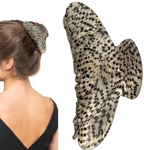 Pince à griffes de tortue, pince à cheveux de tortue | Pinces à griffes en acétate de cellulose de 4,1 pouces pour femmes - Accessoires pour cheveux, pinces à cheveux antidérapantes pour femmes et fil