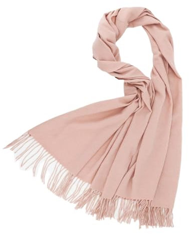 FGUUTYM &Wool Leichter Wollschal für Damen, weicher Pashmina-Schal Schal Altrosa Damen (Khaki, One Size)