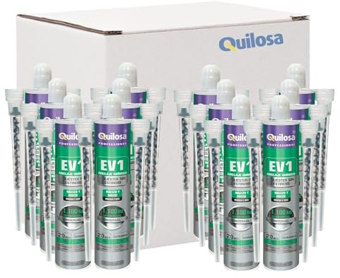 QUILOSA - CAJA 12 UDS ANCLAJE TACO QUIMICO POLIESTER EV1 QUILOSA 300 ML