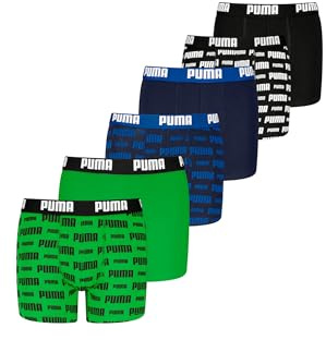 PUMA Boxershorts für Kinder weicher Bio-Baumwollstretch Unterwäsche 6 er Pack