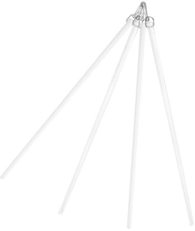 Cabilock 4pièces Baguettes De Traction pour Rideaux Accessoires Blancs Et Transparants Légères Et Ergonomiques pour Ouverture Facile des Stores Et Rideaux