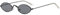 DENUVI Punk Oval Sonnenbrille Damen Herren Mehrfarbige Gläser Metall Shades UV400, C1Schwarz, Schwarz