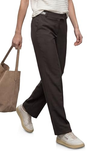 Street One Damen Straight Leg Hose mit Gürteldetails 3818207