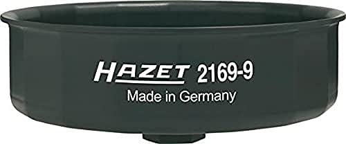 Hazet Ölfilter-Schlüssel Außen-Sechskant 24 mm, Vierkant hohl 12,5 mm 1/2 Zoll-15-kant Profil, 1 Stück, 2169-9