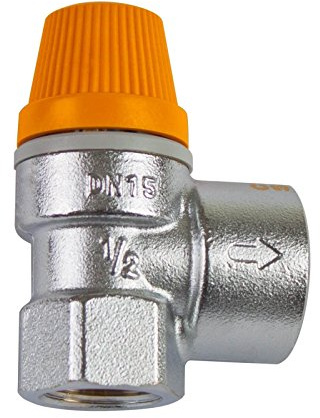 253040 Valvola di sicurezza per impianti solari 1/2 F x 3/4 F 10 bar CALEFFI