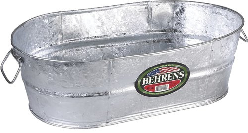 Behrens Stahlwanne, oval, 45 l