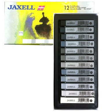 NEU Jaxell-Pastellkreiden 12er, Grautöne [Spielzeug]