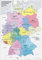 XXL DIN B1 (1000 x 700 mm) Verwaltungskarte Deutschland Bundesländer, Ländergrenzen, Regierungsbezirke, Landkreise Deutschlandkarte Poster (K703)