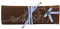 Friedrich|23, Schmuckrolle, 27 x 9,5 x 3 cm, Kordelverschluss, Ideal für Reisen, Feinsynthetik, Bavaria, Braun/Blau, 23328-5