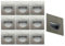 Trango 10er Pack SL16S*10 LED Treppenbeleuchtung IP44 in Eckig aus Edelstahl Wandstrahler Orientierunglicht 3000K warmweiss