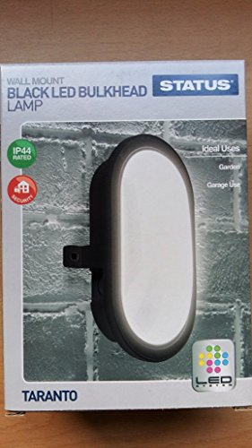 Taranto 5.5w Black LED Bulkhead Lamp Wall Mount