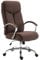 CLP Bürostuhl XL Vaud mit Stoffbezug, Chefsessel, Drehstuhl mit Armlehnen, Bürodrehstuhl mit hochwertige Polsterung, max. Belastbarkeit 140 kg, Farbe:braun