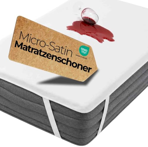 etérea Mikrofaser Matratzenschonbezug - wasserdicht, atmungsaktiv, schützt vor Milben und Verunreinigungen - Matratzenauflage Matratzenschutz Agnes - 100% Polyester - Größe: 200x200 cm