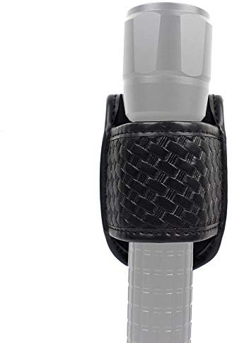 ROCOTACTICAL Basketweave Taschenholster mit offenem Oberteil, D-Zellen, kompakter Leuchthalter, leistungsfähiger Gürtel, Zubehör