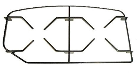 ZO-J9V5-0JRU ****** Nardi - Rejilla para cocina a gas con 2 fuegos izquierdos, 44 x 21,8-14,5 cm, P 3661