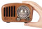 PRUNUS J-919 UKW FM Klassisches-Holz Retro Radio Klein, Tragbares Radio mit Bluetooth Lautsprecher, Nostalgie Radio mit AUX/SD-Funktion, 1800mAh Wiederaufladbare Batterie. (Kirschholz)
