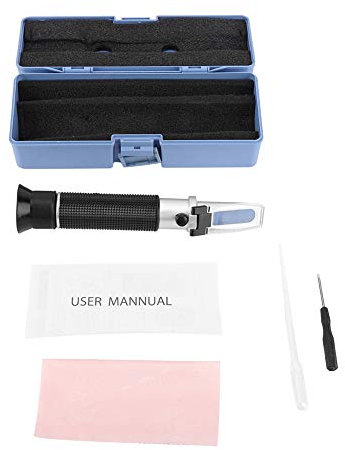 TOPINCN Tragbares Konzentrationsprüfungs-Refraktometer 0~80% Wine Spirits Tester Meter Instrument