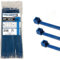 Kable Kontrol Metal Detectable Blue Cable Ties, 280 mm x 4.8 mm, Pack of 100, 11 Iron Infused Nylon Zip Ties, Multi-Purpose Tie Wraps, Secure Self-Locking Mechanism, for Home, Garden, Office and DIY