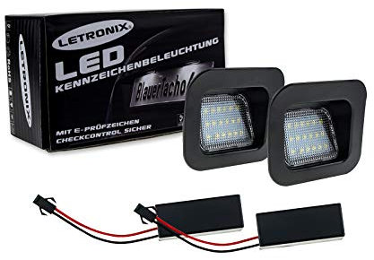 LETRONIX SMD LED Kennzeichenbeleuchtung Module geeignet für Ram Generation 3 und 4 2003-2018 mit E-Prüfzeichen