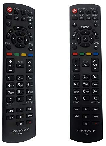 FOXRMT Reemplazo Mando para Panasonic Smart TV N2QAYB000830 - Apto para TX-L32EN63