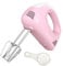 Batidora Amasadora eléctrica Batidor de Pastel Batidor de Huevo Alimentación 120W con 2X Batidores para Hornear Batidoras de Mano de 5 velocidades Batidoras - Rosa