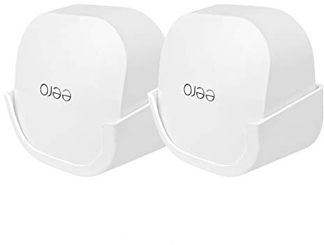 Wandhalterung Ständer Halterung für eero 6, BECEMURU Stabilität ABS Wandhalterung Schutzfräsenhalterung mit 3M VHB Klebeband für eero 6 Wifi System (2 Stück)
